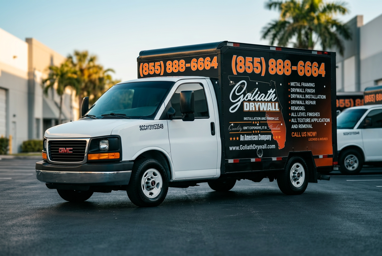 Goliath Drywall box truck — Fleet Hero