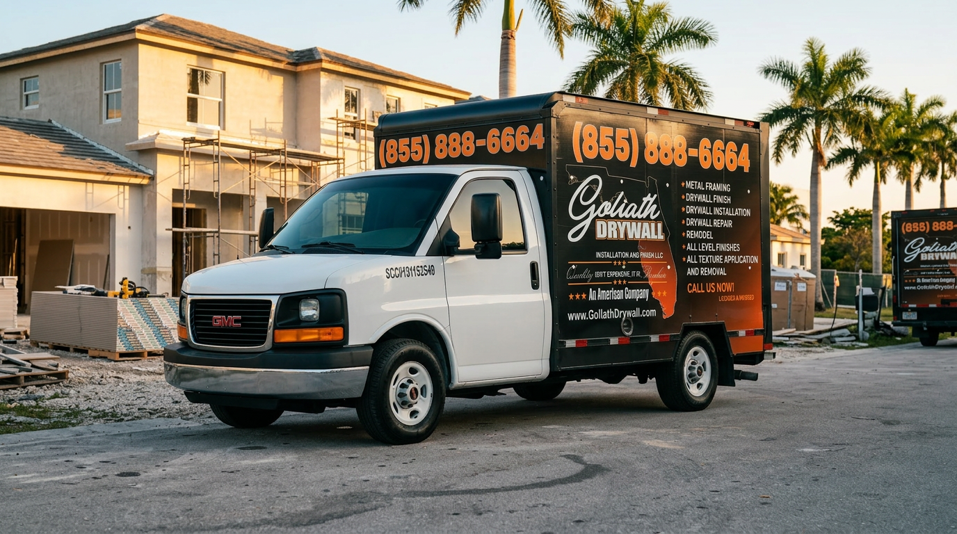 Goliath Drywall box truck — On The Job
